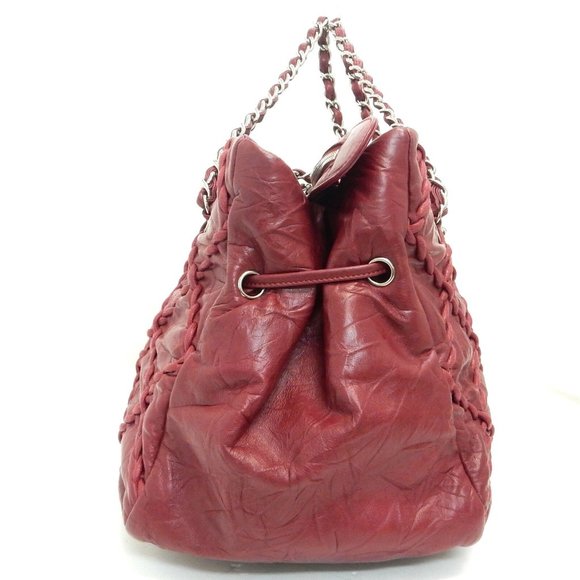 Chanel Red Stitch Leather Bag - Picture 2 of 13